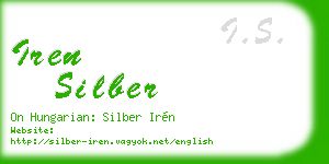 iren silber business card